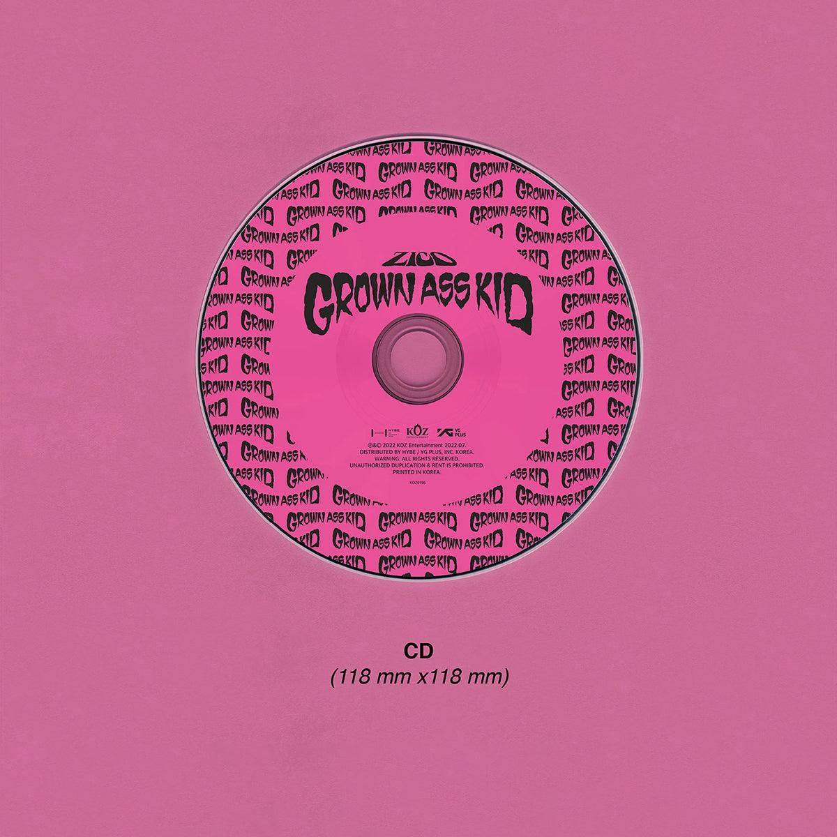 ZICO - 4th Mini Album: GROWN ASS KID (Jewel ver.) - EmpressKorea