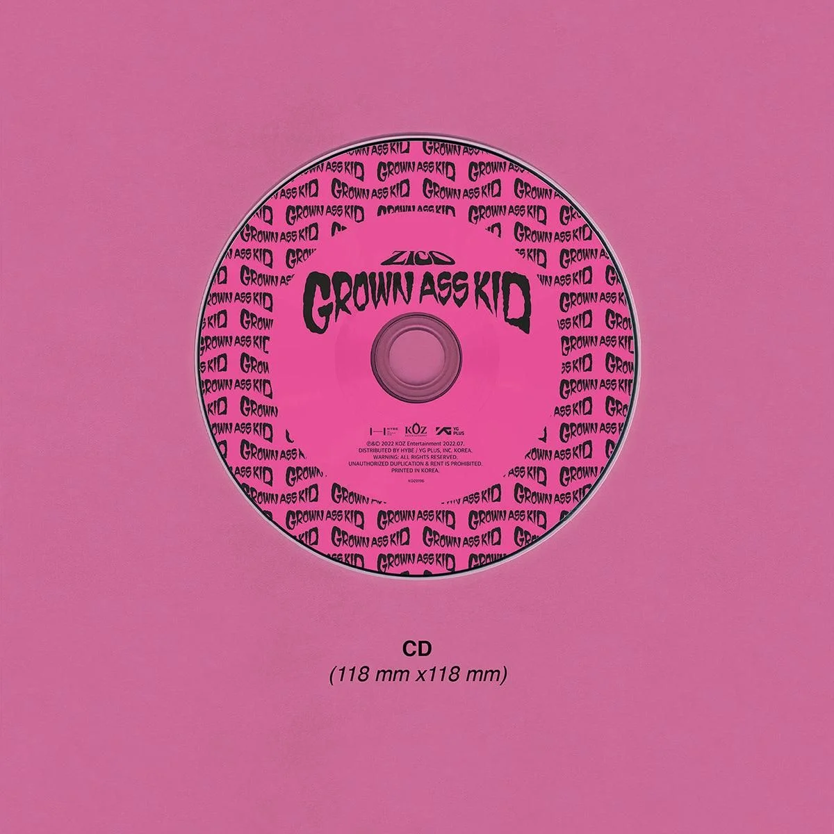 ZICO - 4th Mini Album: GROWN ASS KID (Jewel ver.) - EmpressKorea