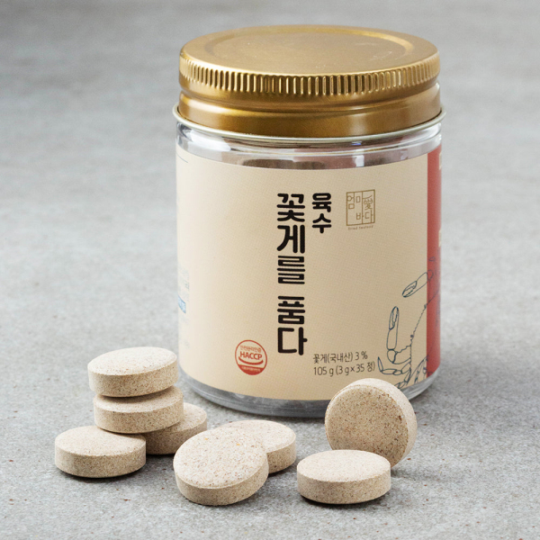 엄마애바다 Crab in broth 3g*35 tablets
