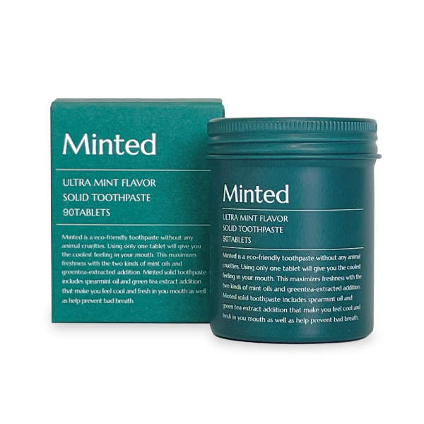 Minted Ultra Mint Flavor Solid Toothpaste 90 Tablets 63g