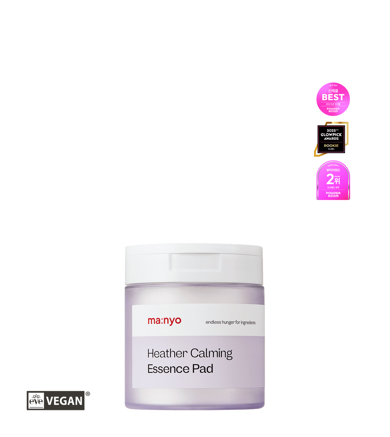 ma:nyo Factory Heather Calming Essence Pad 60pcs 265ml - EmpressKorea
