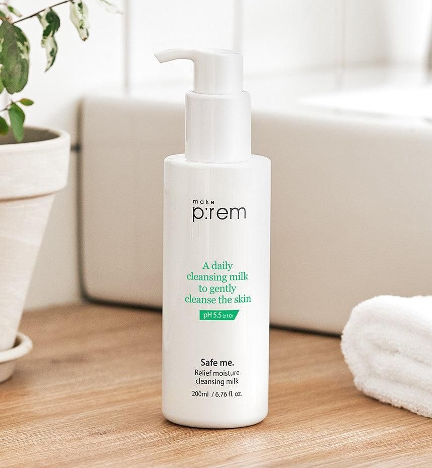 make p:rem Safe Me. Relief Moisture Cleansing Milk 200ml - EmpressKorea