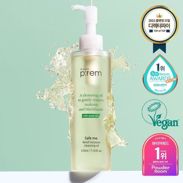 make p:rem Safe Me. Relief Moisture Cleansing Oil 210ml - EmpressKorea