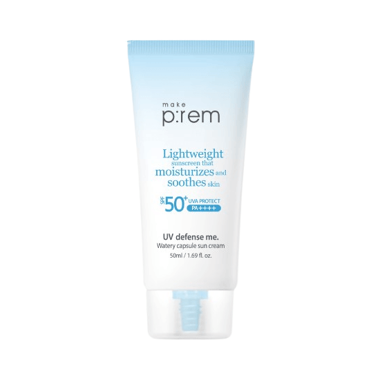 make p:rem UV Defense Me. Watery Capsule Sun Cream SPF 50+ PA++++ 50ml - EmpressKorea