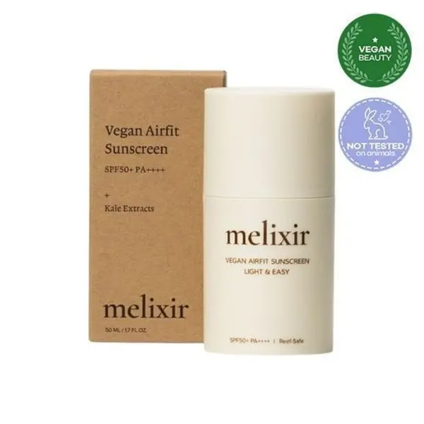 melixir Vegan Airfit Sunscreen SPF 50+ PA++++ 50ml - EmpressKorea