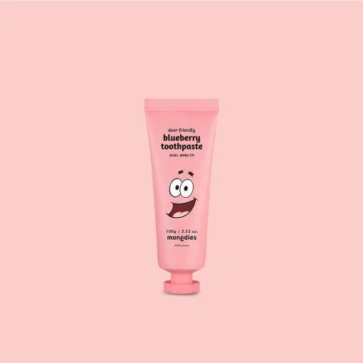 mongdies SpongeBob Blueberry Scent Kids Toothpaste 100g*2ea [For children who spit out toothpaste] - EmpressKorea