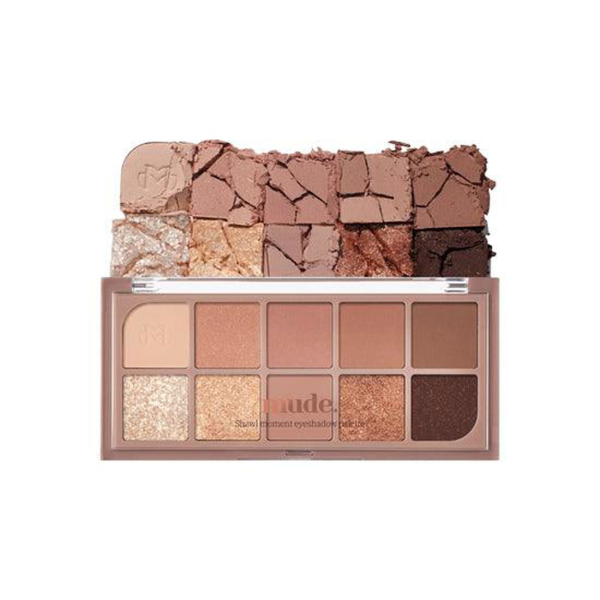 mude Shawl Moment Eyeshadow Palette #01 Warm Memory 7g - EmpressKorea