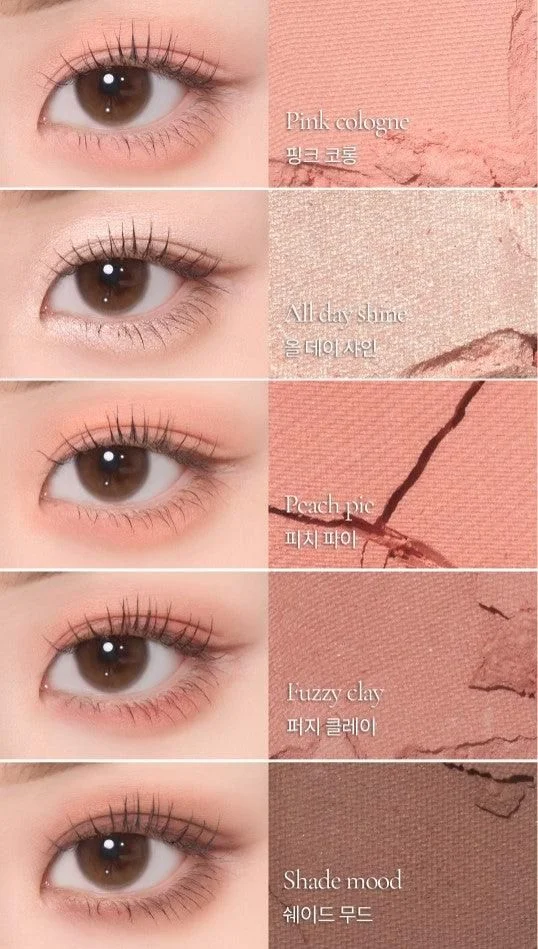 mude Shawl Moment Eyeshadow Palette #03 Peach Memory 7g - EmpressKorea