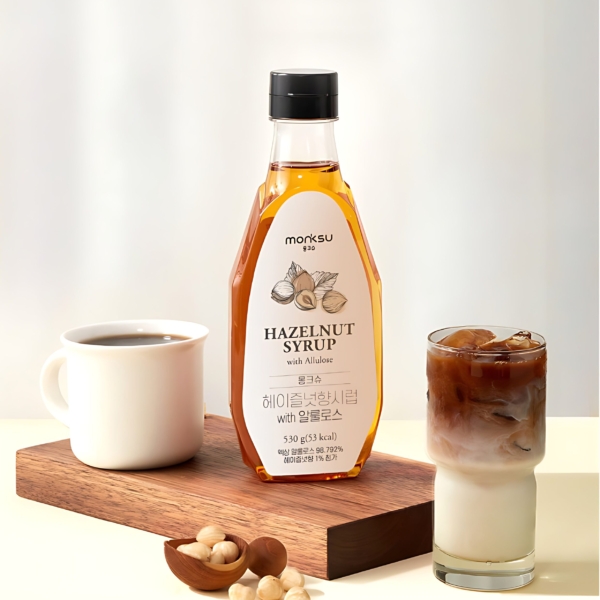 monksu Hazelnut Syrup with Allulose 530g