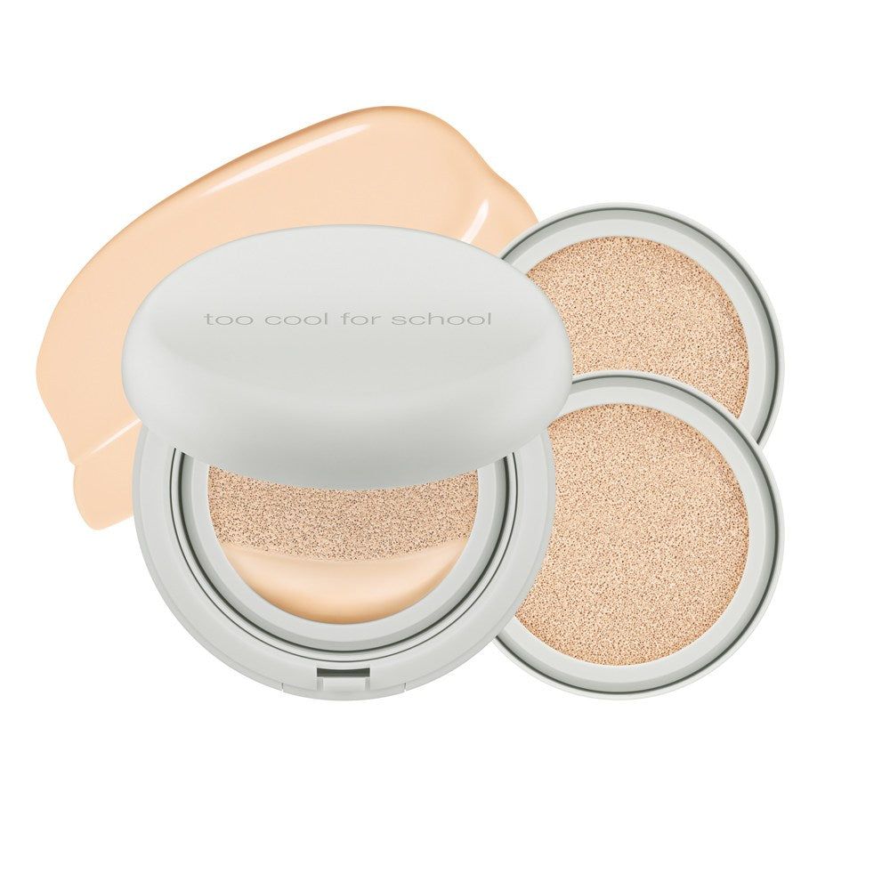 too cool for school Fixing Cover Cushion 12ml with Refill - EmpressKorea