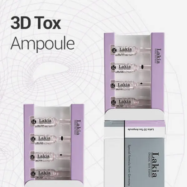 "meta_description": "Lakia 3D Tox Ampoule: Anti-aging ampoule for wrinkle reduction and skin firmness.",