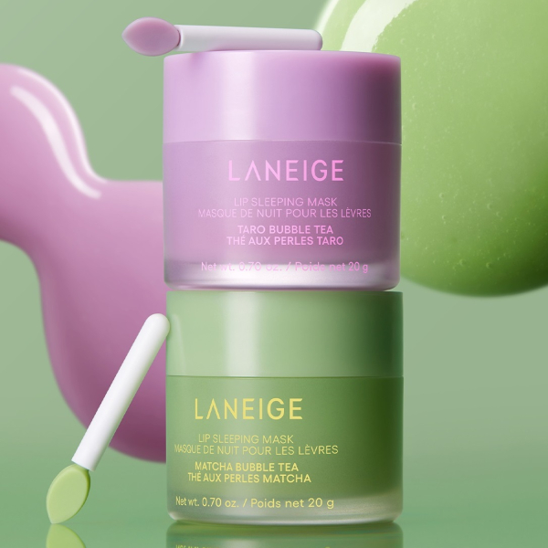 product Cosmetics LANEIGE Lip Sleeping Mask EX 20g– Bubble Tea Collection (Taro & Matcha) Limited Edition