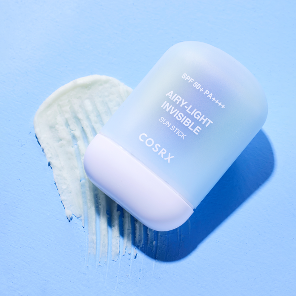 "meta_description": "Lightweight sun protection with COSRX Airy-Light Invisible Sun Stick. Clear application, perfect for daily use.",