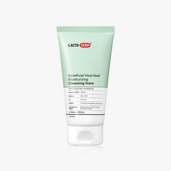 "meta_description": "LACTO-DERM Heartleaf Cleanser offers gentle hydration for sensitive, oily-dehydrated skin.",