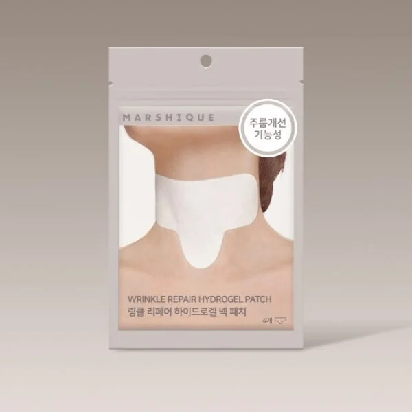 "meta_description": "Achieve firm neck skin with MARSHIQUE Wrinkle Repair Hydrogel Patch. Superior neck care.",
