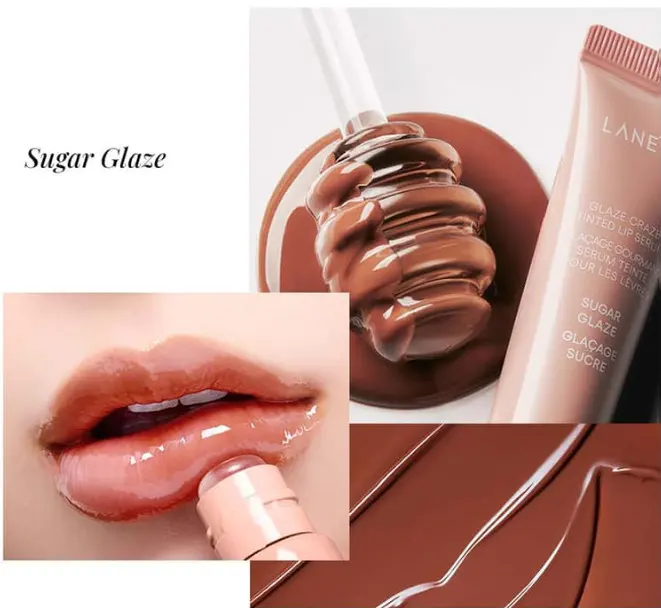 LANEIGE Donut Lip Serum Strawberry 12g + Sugar12g Set
