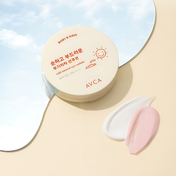 AVCA Baby Kids Mild Mineral Sun Cushion SPF50+ PA++++ 13g - Baby & Kids Skincare Products