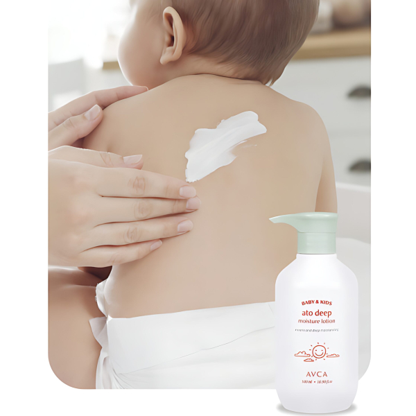 "meta_description": "Gentle moisture care with AVCA Ato Moisture Lotion for sensitive skin. Perfect for families.",