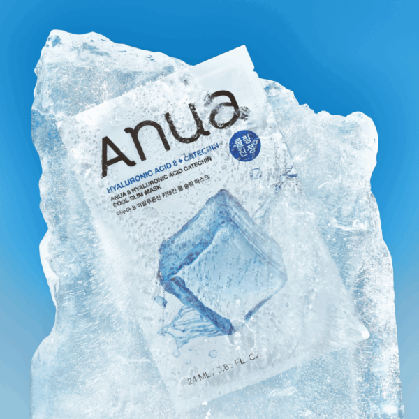 "meta_description": "Experience cooling relief with Anua's mask, featuring hyaluronic acid for deep hydration.",