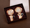 Star Gift Genre Painting Mini Espresso Teacup Set (for 2) - Collectibles & Memorabilia