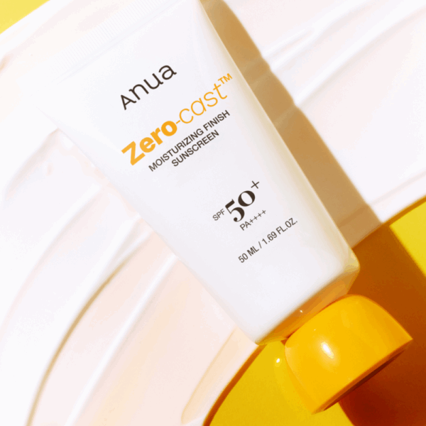 "meta_description": "Anua Zero-cast™: Hydrating sunscreen with SPF50+, lightweight and silky finish for daily use.",