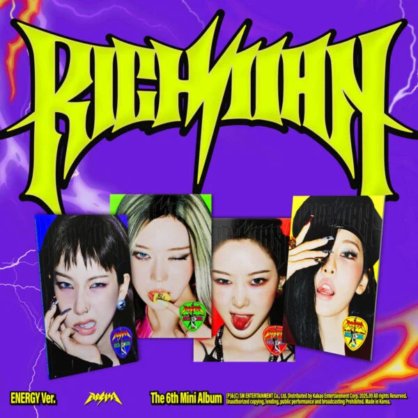 aespa - 6th Mini Album: Rich Man [ENERGY Ver.] [Random 1 out of 4 Versions] - Girl Group