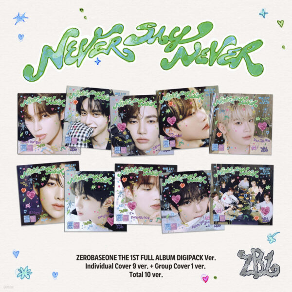 ZEROBASEONE – The 1st Full Album [NEVER SAY NEVER] [DIGIPACK Ver.] [Random 1 out of 10 Versions] - Boy Group