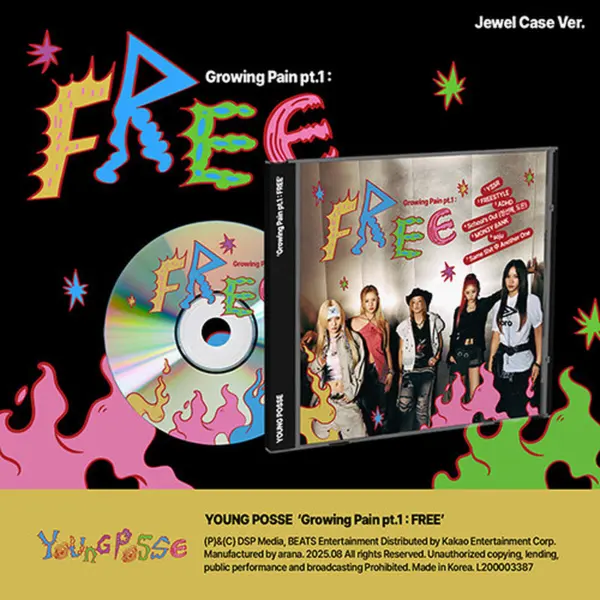 YOUNG POSSE - EP [Growing Pain pt.1 : FREE] (Jewel Case Ver.) - Girl Group