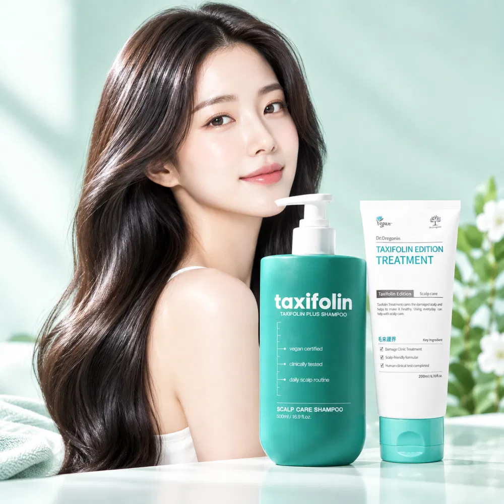 Dr.Oregonin Taxifolin Shampoo 500ml / Taxifolin Edition Treatment 200ml Hair Loss Care Set