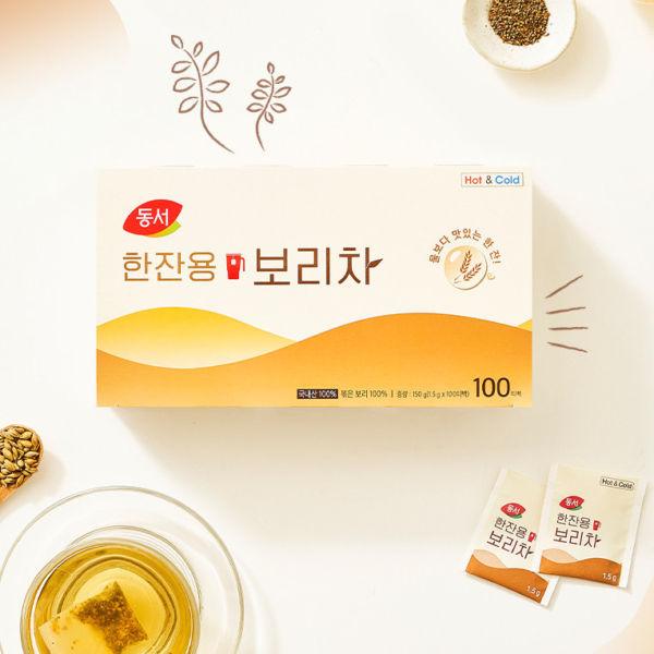 Dongsuh One Cup Barley Tea 1.5g×100 Tea Bags - Foods