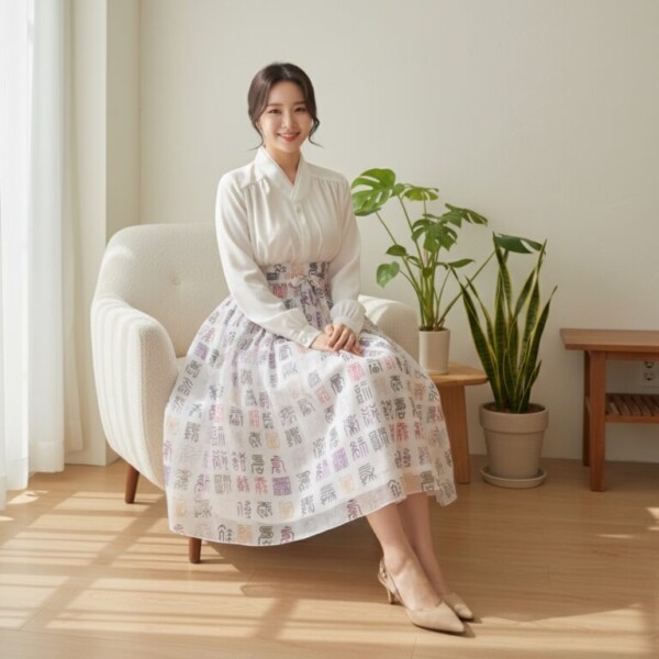 Korea Suhbokmun Waist Skirt