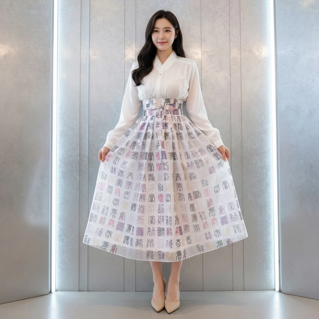 Korea Suhbokmun Waist Skirt - Bottom - View 1