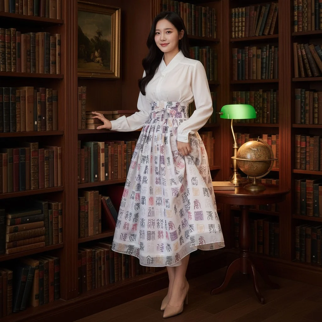 Korea Suhbokmun Waist Skirt - Bottom - View 2