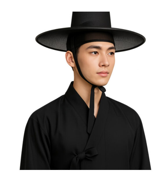 Traditional Korean Single-Layer Hat (Gat)