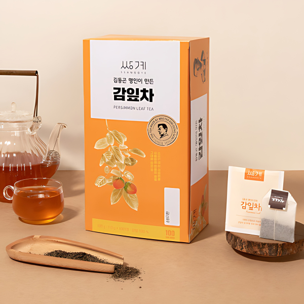 SSANGGYE Persimmon Leaf Tea Made by Master Kim Dong-gon 40Tea Bags / 100Tea Bags