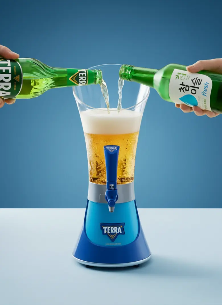 Terra Soju Beer Tower Mini Soju Beer Maker Beer Dispenser