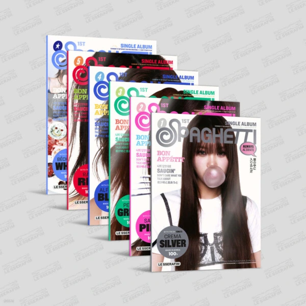 LE SSERAFIM – 1st Single Album ‘SPAGHETTI’ [COMPACT ver.] [Random 1 out of 6 Versions]