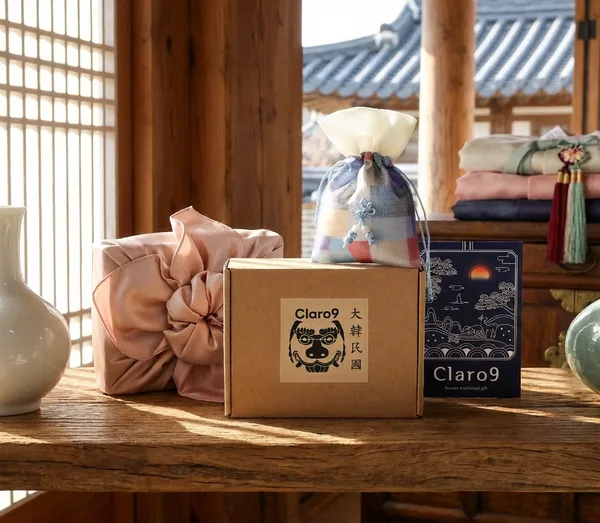 Cleronine Traditional Korean Lucky Bag Sachet Full Set with Bojagi