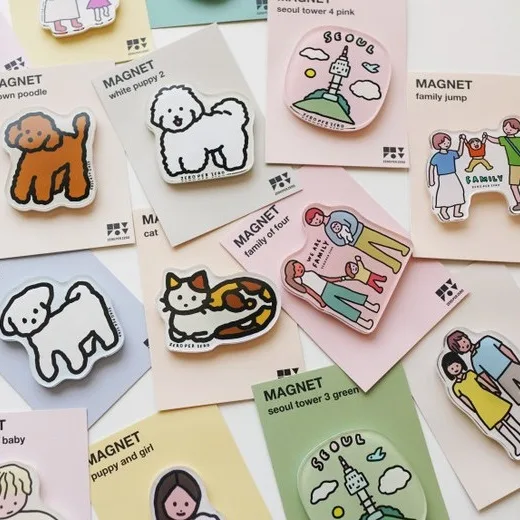 Zero Per Zero Korean Fridge Magnet Set