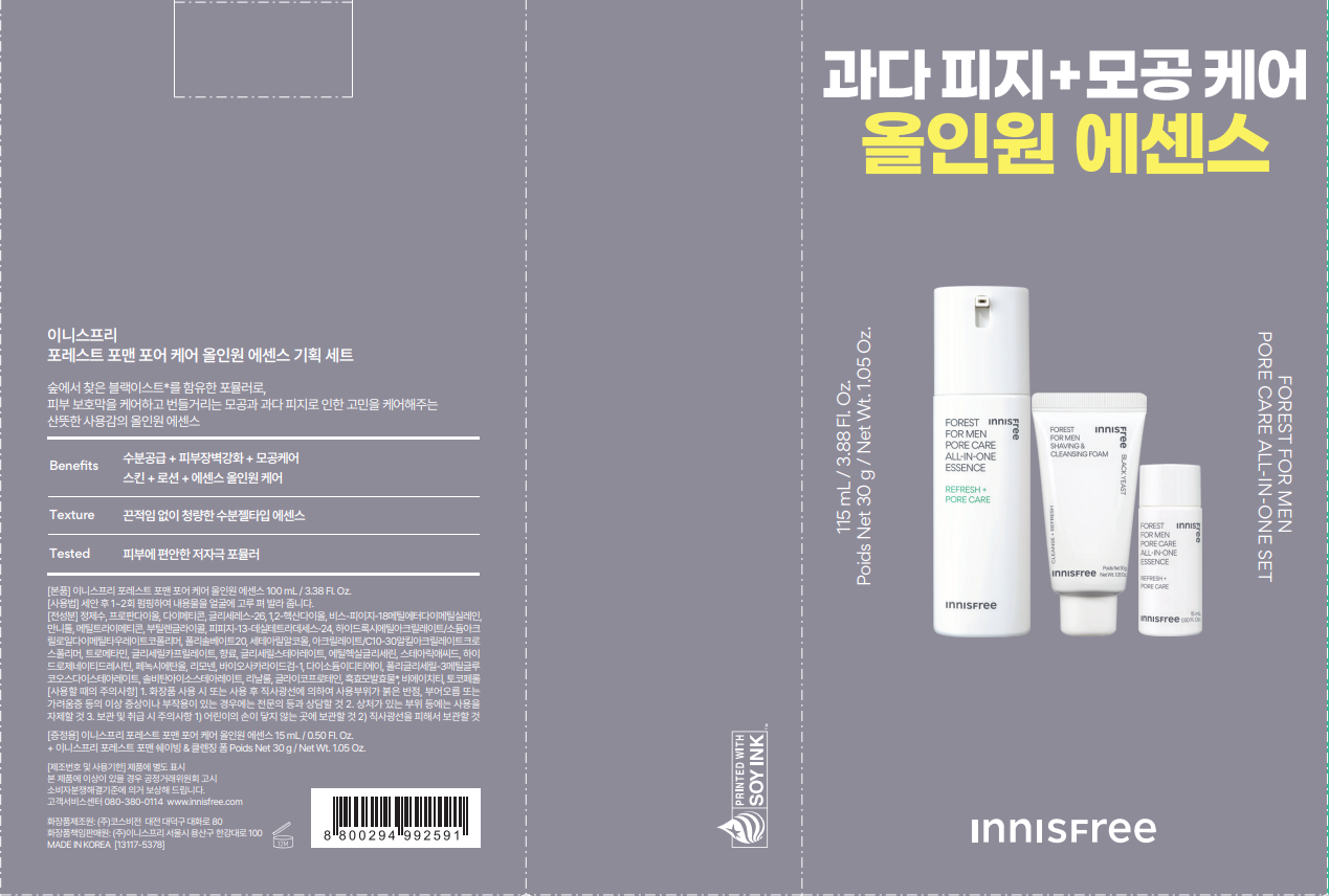 Innisfree Forest For Men All-in-One 3pcs Special Set, 1