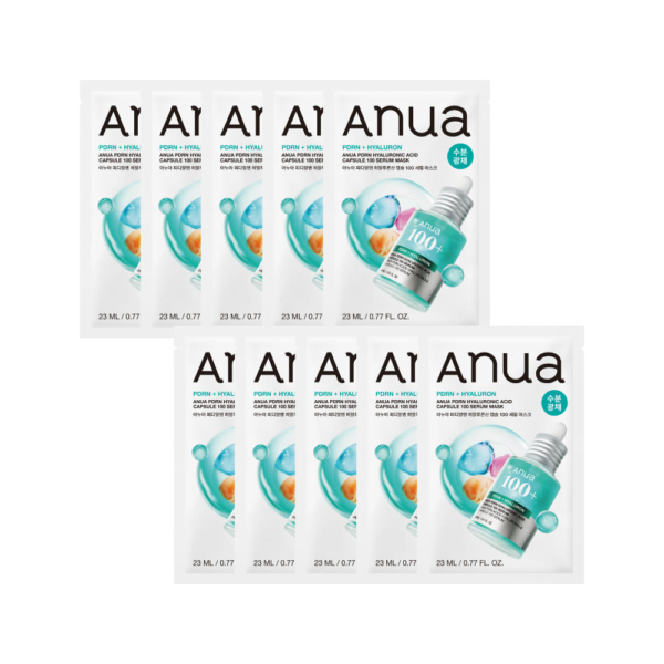 Anua PDRN Hyaluronic Acid Capsule 100 Serum Mask 23ml x10ea