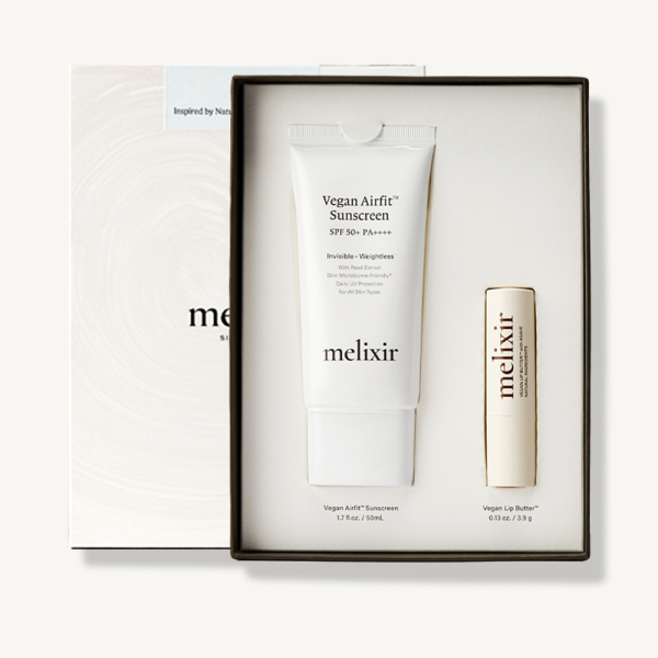 Melixir Vegan Lip and Suncare Kit (Vegan Airfit Sunscreen + Lip Butter #01)