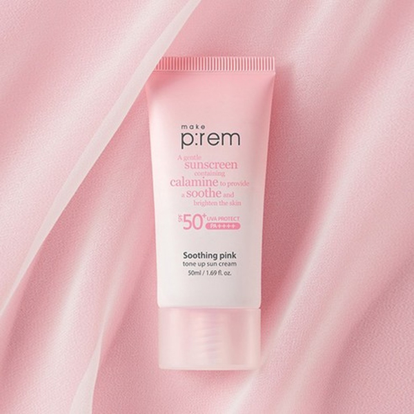 make p:rem Soothing Pink Tone Up Sun Cream 50ml