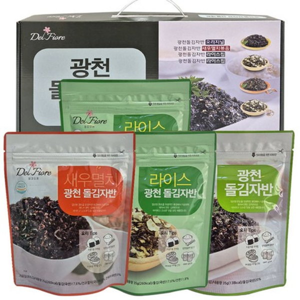 Gwangcheon Kim Seasoned Seaweed Flakes Doljaban Gift Set