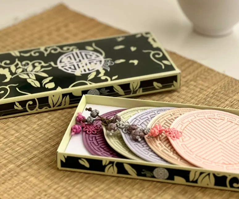 Korean Traditional Quilted Tea Coaster 5P Set