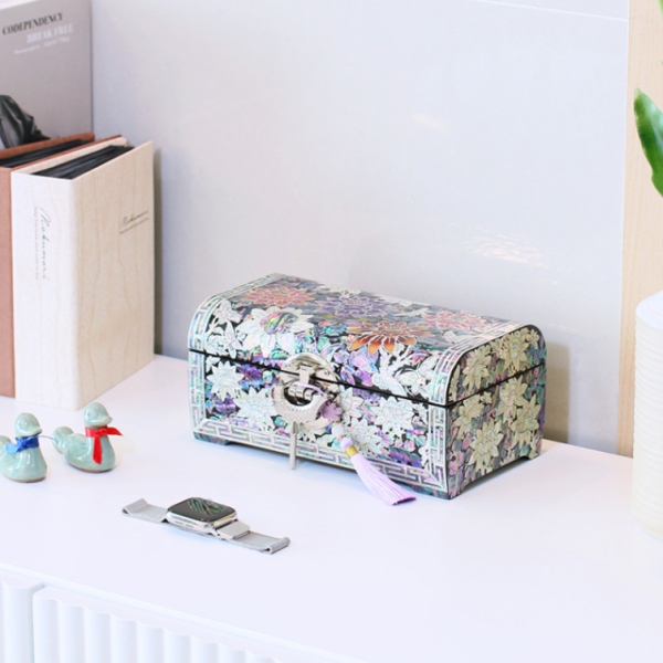 Flower Mother-of-pearl Jewelry Box