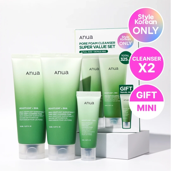 [Anua] *TIMEDEAL* Heartleaf Pore Cleansing Foam Doub...