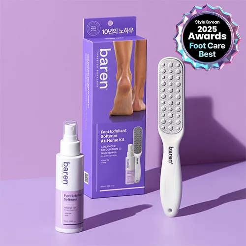 baren Foot Callus Eraser Home Set (Mist 120ml + Foot File)