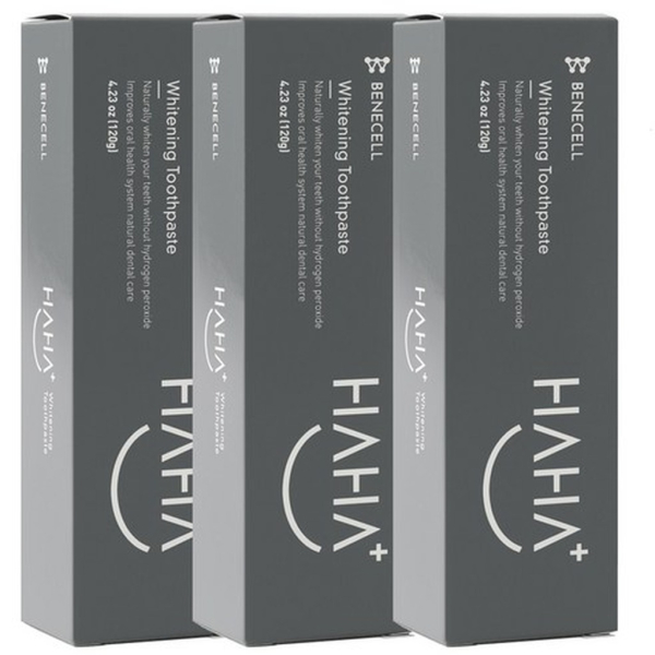 Benecell HAHA Whitening Toothpaste 120g 3-Pack