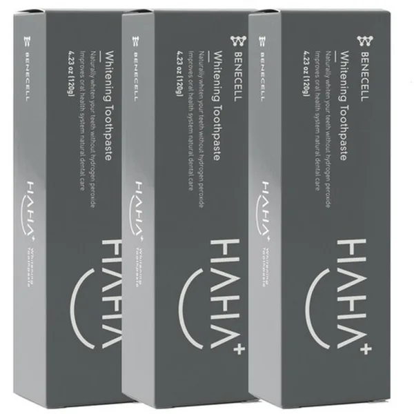 Benecell HAHA Whitening Toothpaste 120g 3-Pack